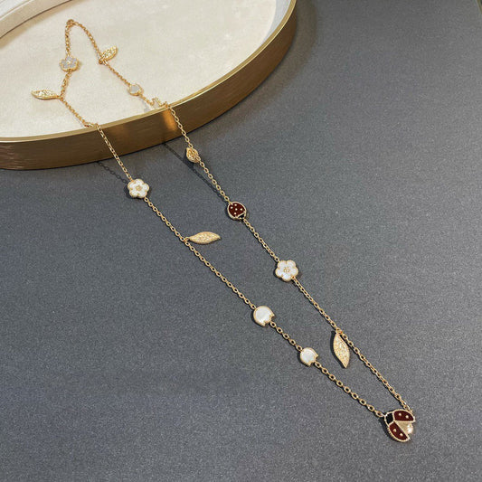 [Psychic Jewelrys]LUCKY SPRING 15 MOTIFS GOLD NECKLACE