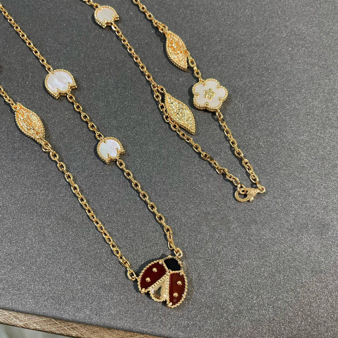[Psychic Jewelrys]LUCKY SPRING 15 MOTIFS GOLD NECKLACE