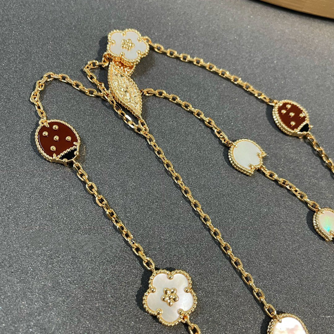 [Psychic Jewelrys]LUCKY SPRING 15 MOTIFS GOLD NECKLACE