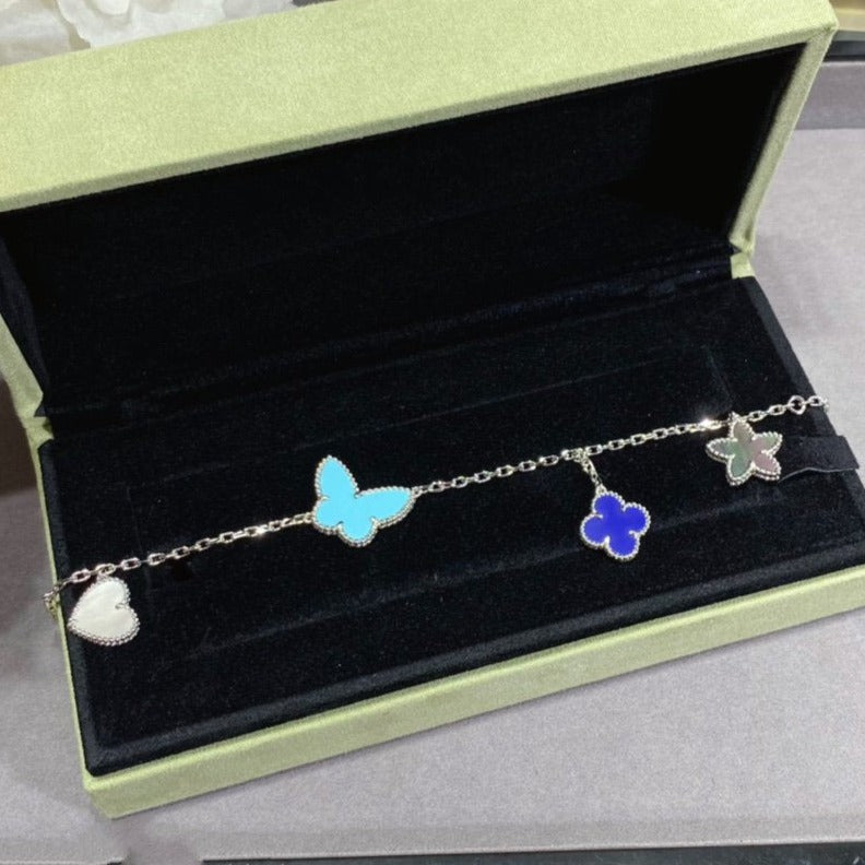 [Psychic Jewelrys]LUCKY SPRING SILVER BRACELET 4 MOTIF