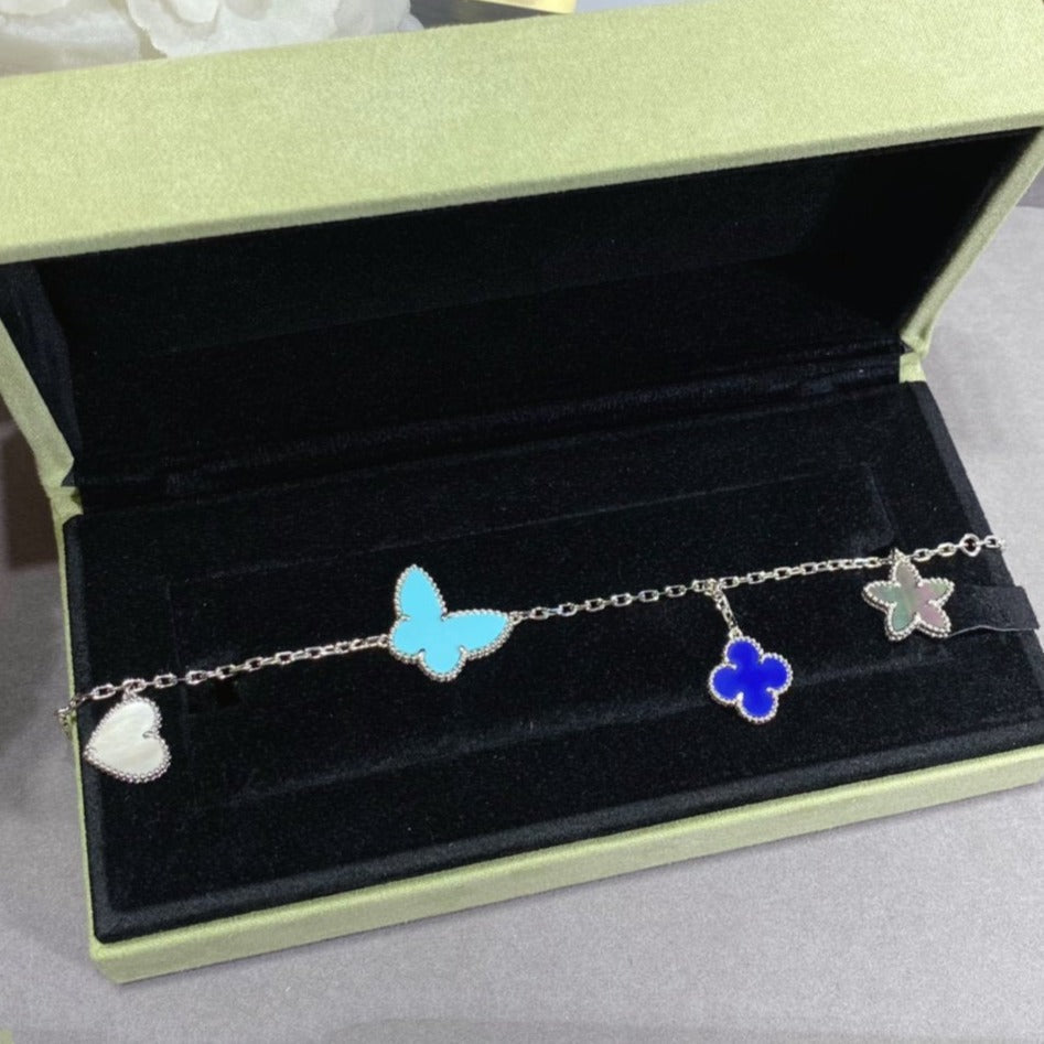 [Psychic Jewelrys]LUCKY SPRING SILVER BRACELET 4 MOTIF