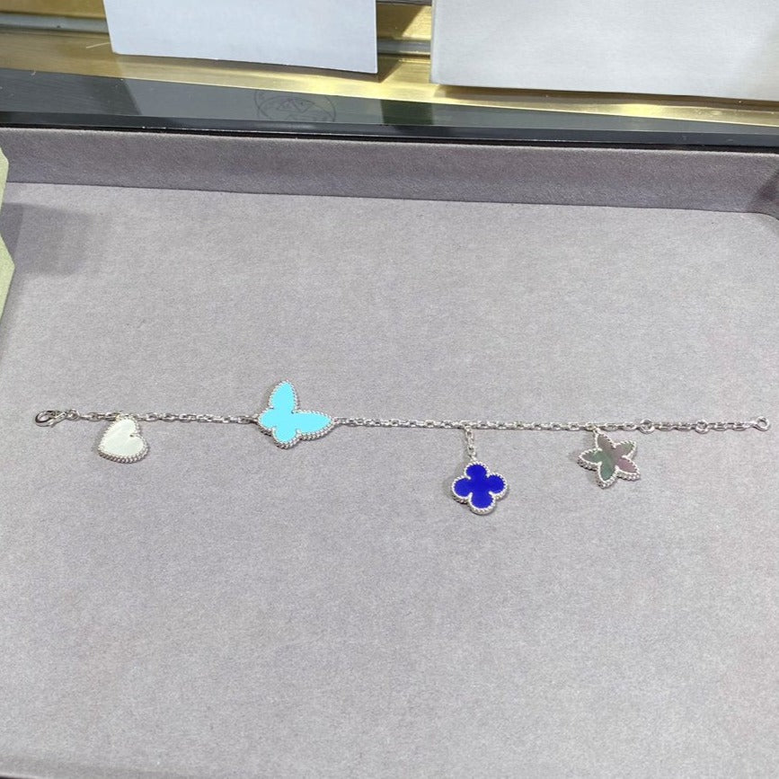 [Psychic Jewelrys]LUCKY SPRING SILVER BRACELET 4 MOTIF