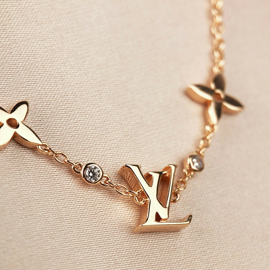 [Psychic Jewelrys]STAR AND SUN 7 MOTIFS GOLD BRACELET