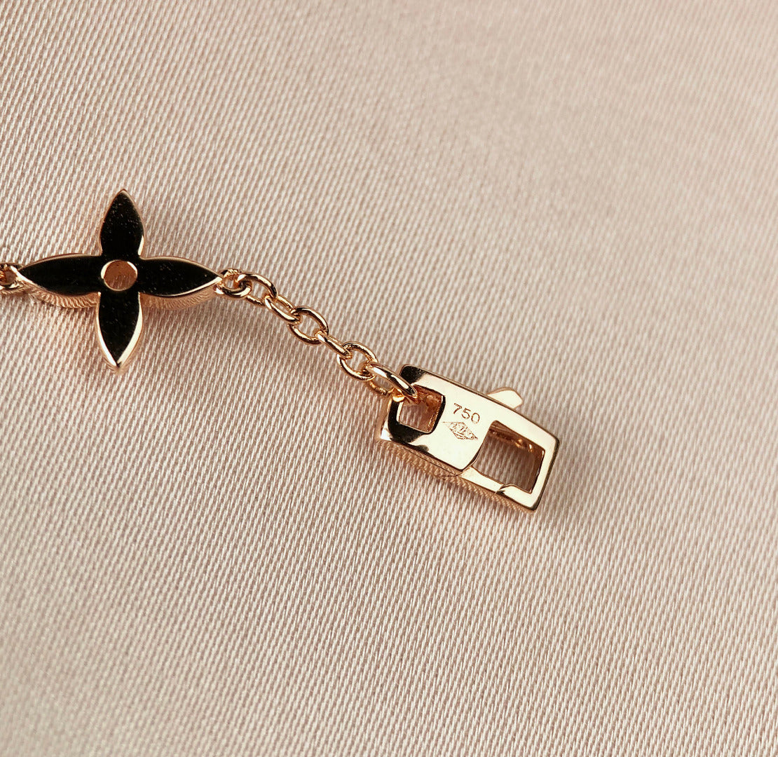 [Psychic Jewelrys]STAR AND SUN 7 MOTIFS GOLD BRACELET