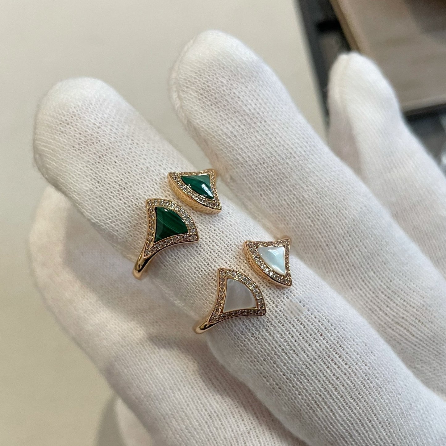 [Psychic Jewelrys]DREAM MOP DIAMOND OPEN RING