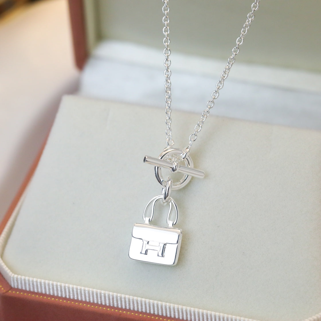[Psychic Jewelrys]POP H PEDANT SILVER NECKLACE