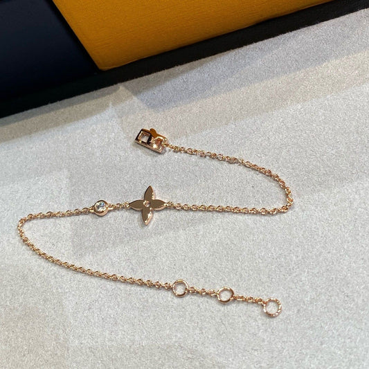 [Psychic Jewelrys]STAR DIAMOND PINK GOLD BRACELET