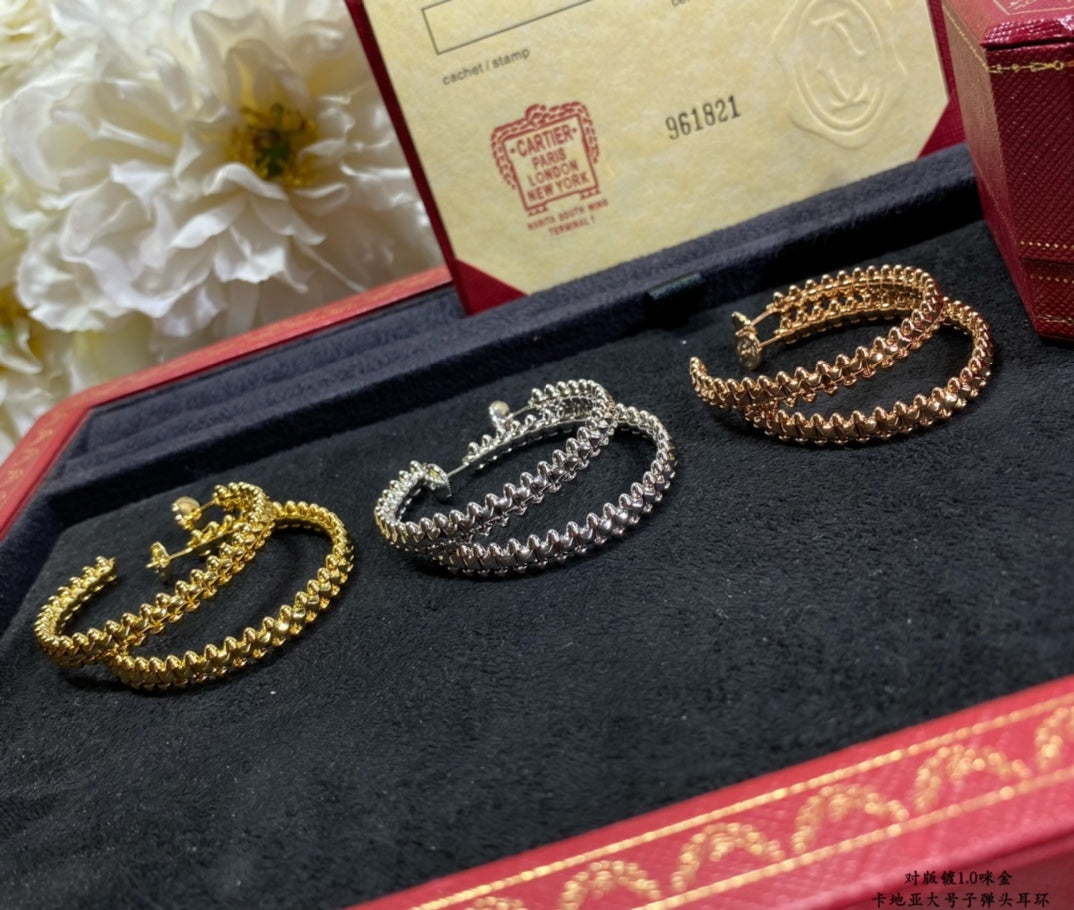 [Psychic Jewelrys]CLASH LARGE HOOP EARRINGS