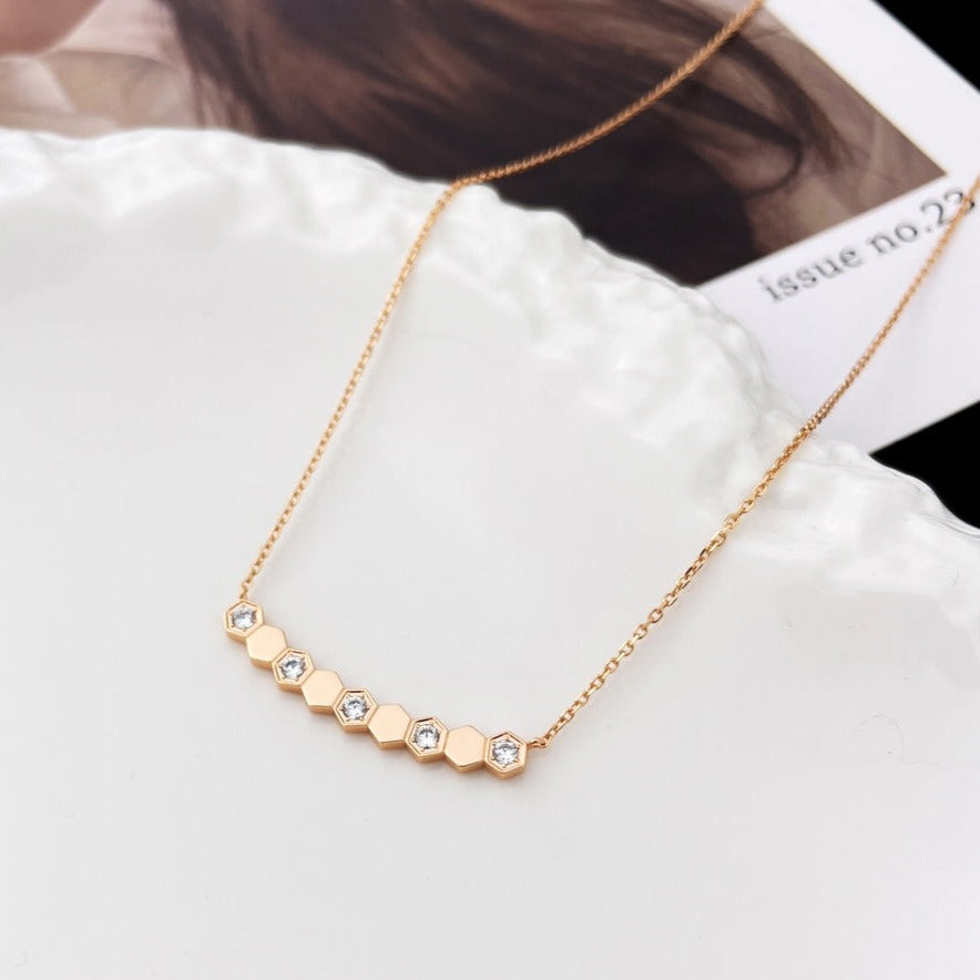 [Psychic Jewelrys]BEE MY LOVE DIAMOND NECKLACE