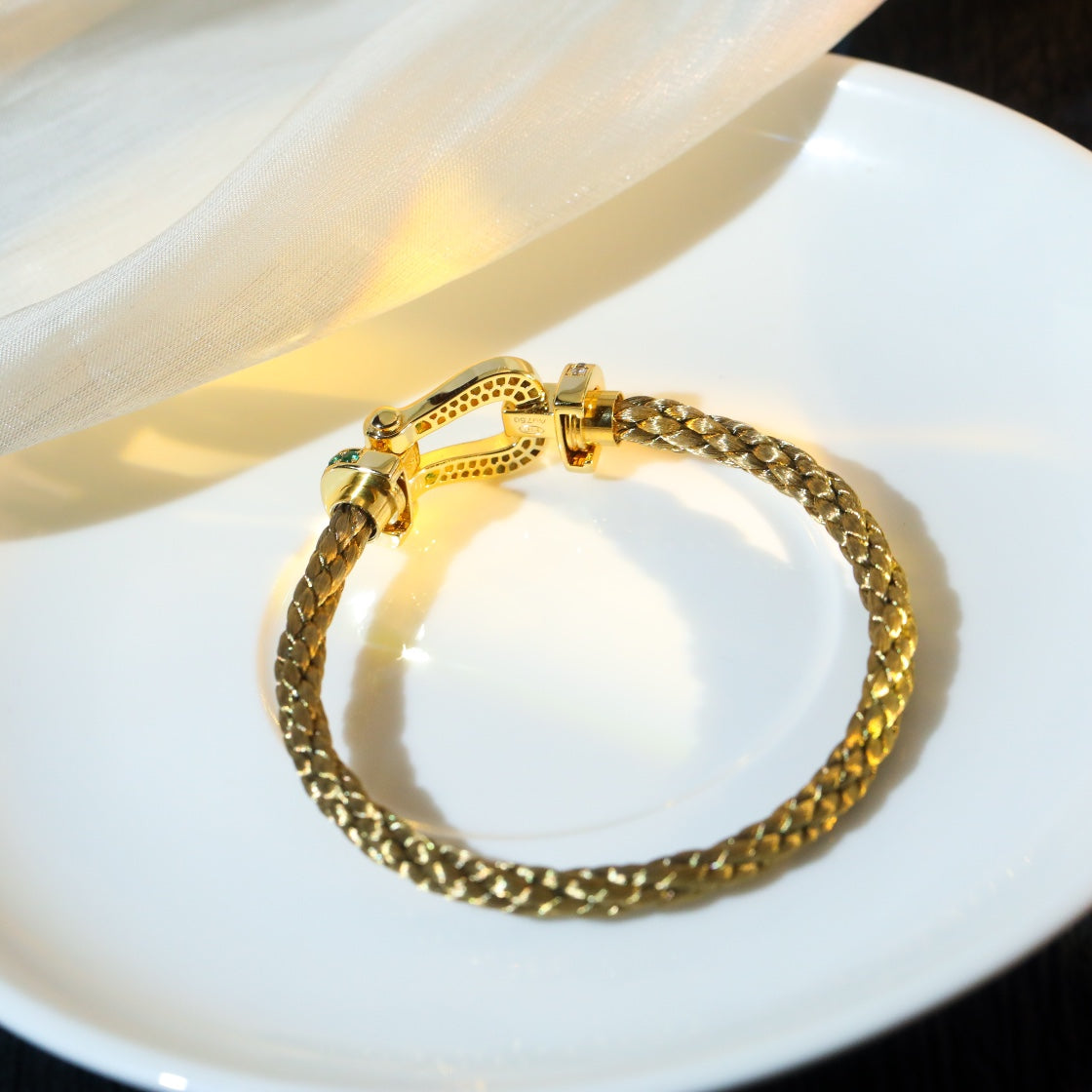 [Psychic Jewelrys]FORCE 10 GOLD GREEN DIAMOND PAVED