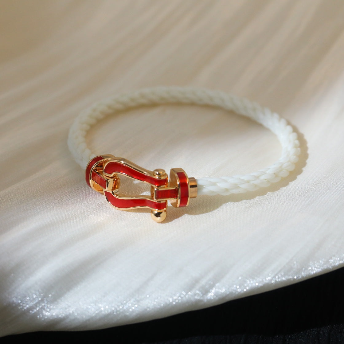 [Psychic Jewelrys]FORCE 10 WHITE TEXTILE DIAMOND PAVED