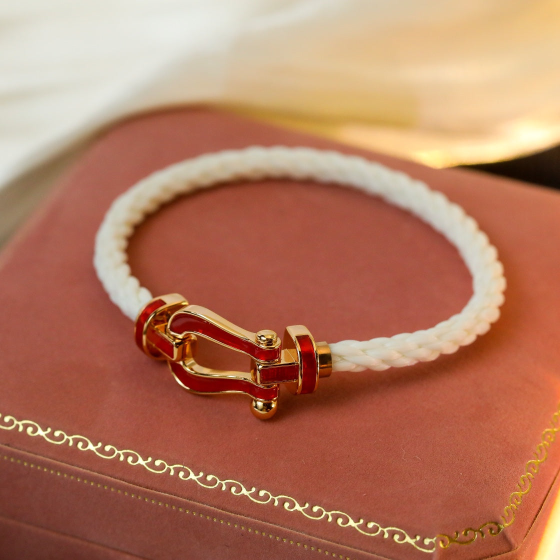 [Psychic Jewelrys]FORCE 10 WHITE TEXTILE DIAMOND PAVED