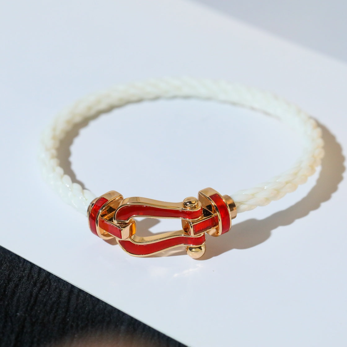 [Psychic Jewelrys]FORCE 10 WHITE TEXTILE DIAMOND PAVED