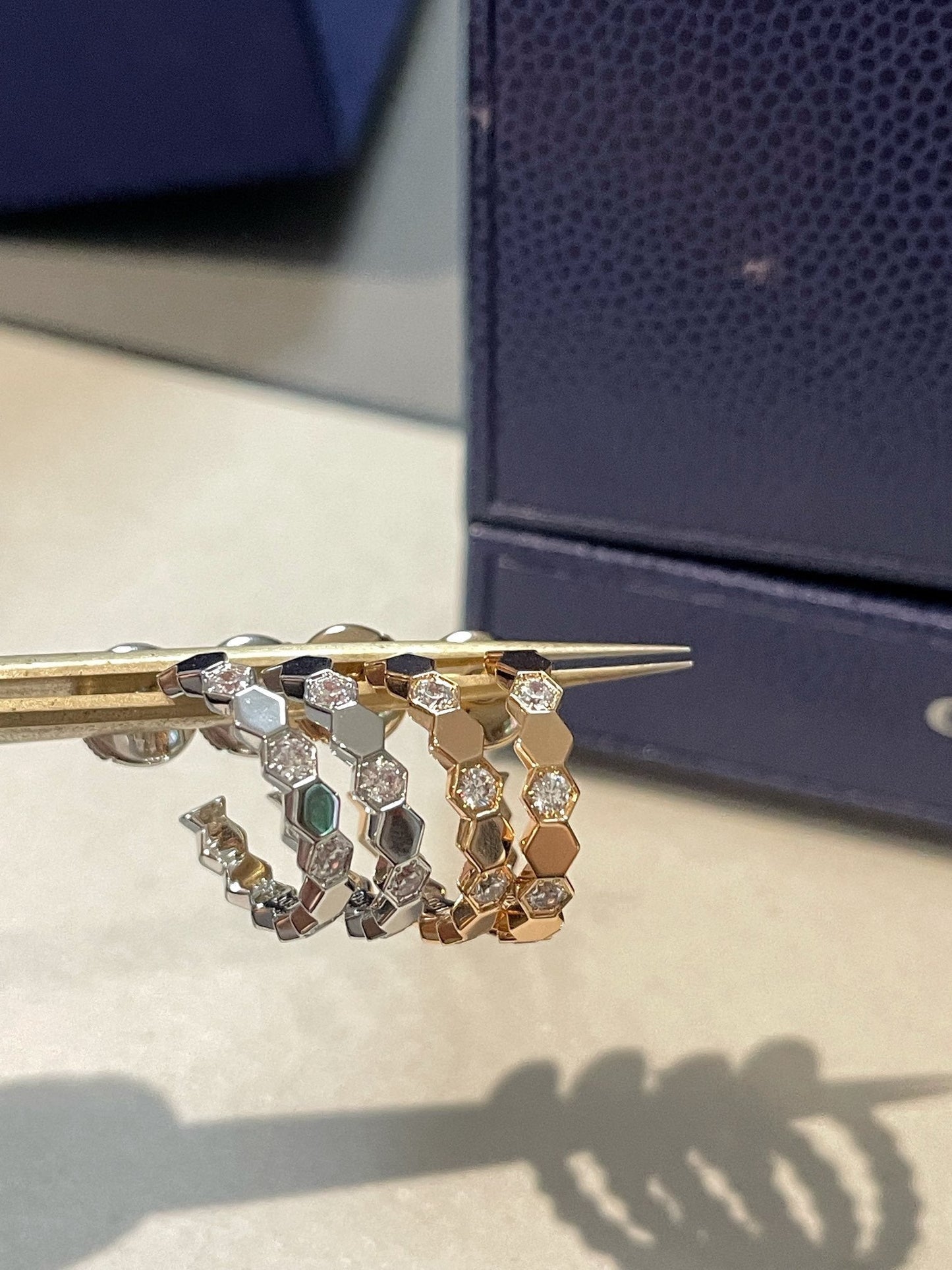 [Psychic Jewelrys]Hollow Design Four-Leaf Clover Flower Shape Ring