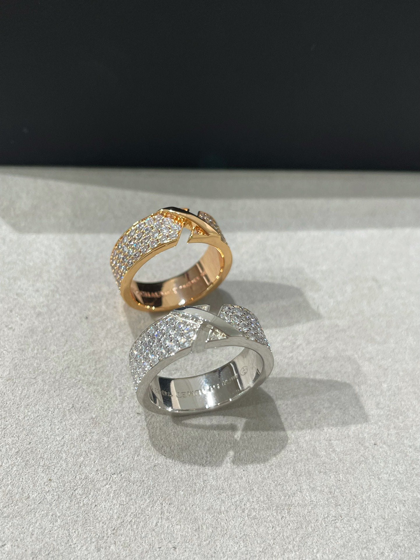 [Psychic Jewelrys]LIENS EVIDENCE  DIAMOND PAVED RING