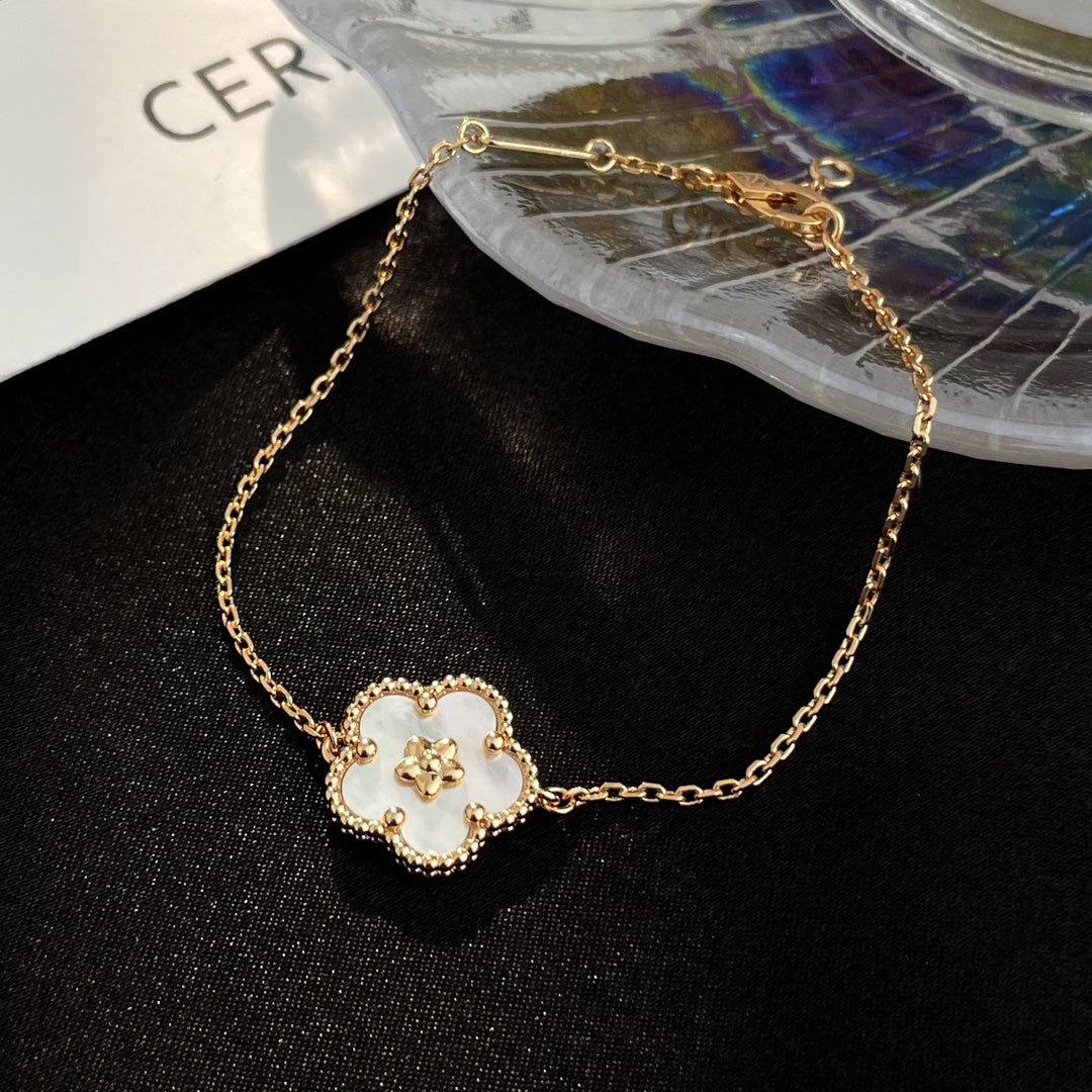 [Psychic Jewelrys]LUCKY SPRING ROSE GOLD MOP BRACELET