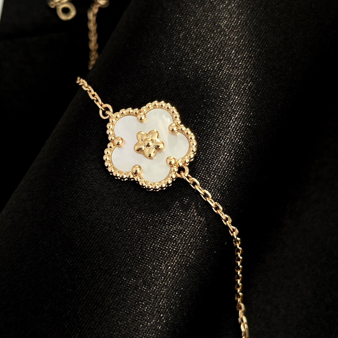 [Psychic Jewelrys]LUCKY SPRING ROSE GOLD MOP BRACELET