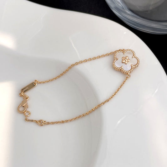 [Psychic Jewelrys]LUCKY SPRING ROSE GOLD MOP BRACELET