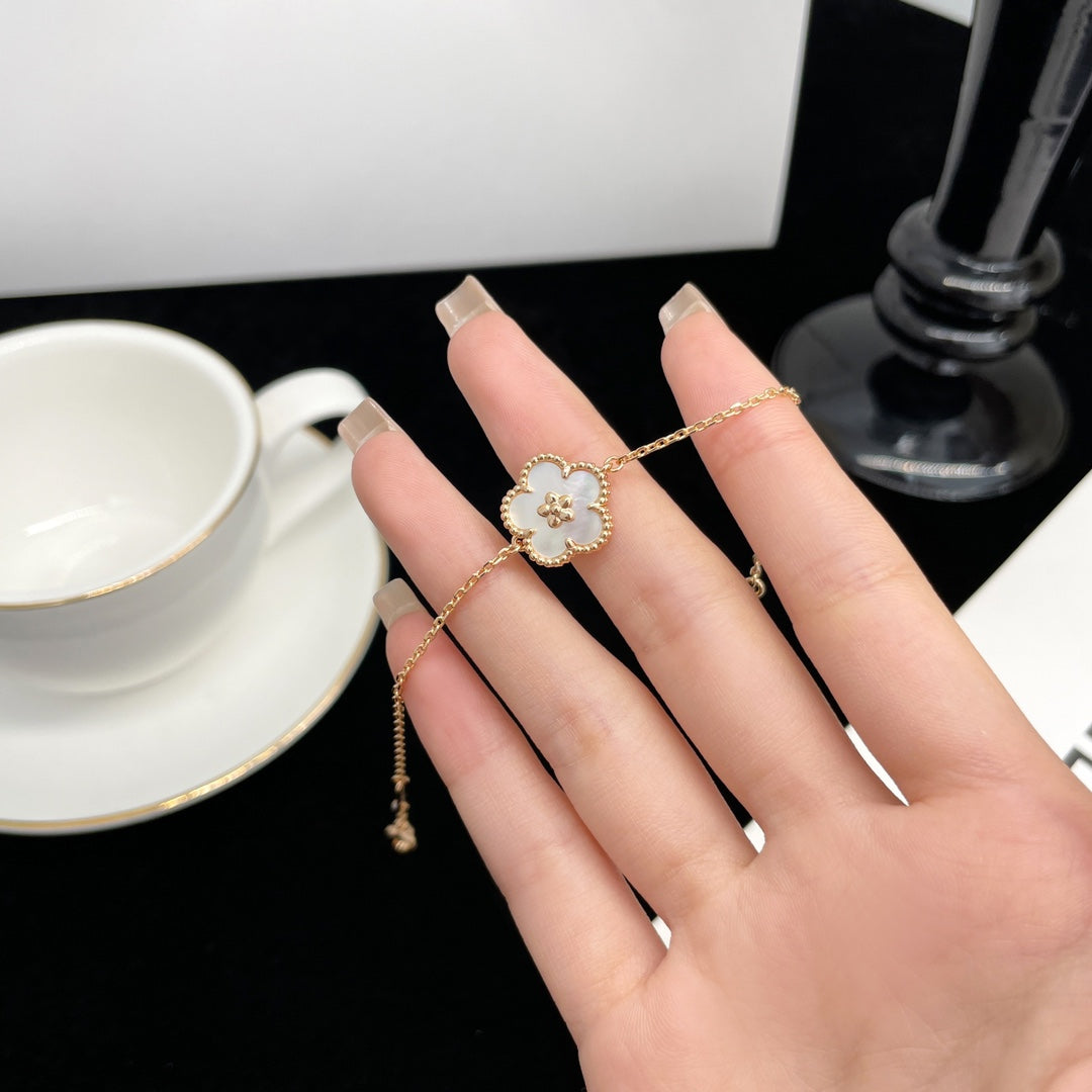 [Psychic Jewelrys]LUCKY SPRING ROSE GOLD MOP BRACELET