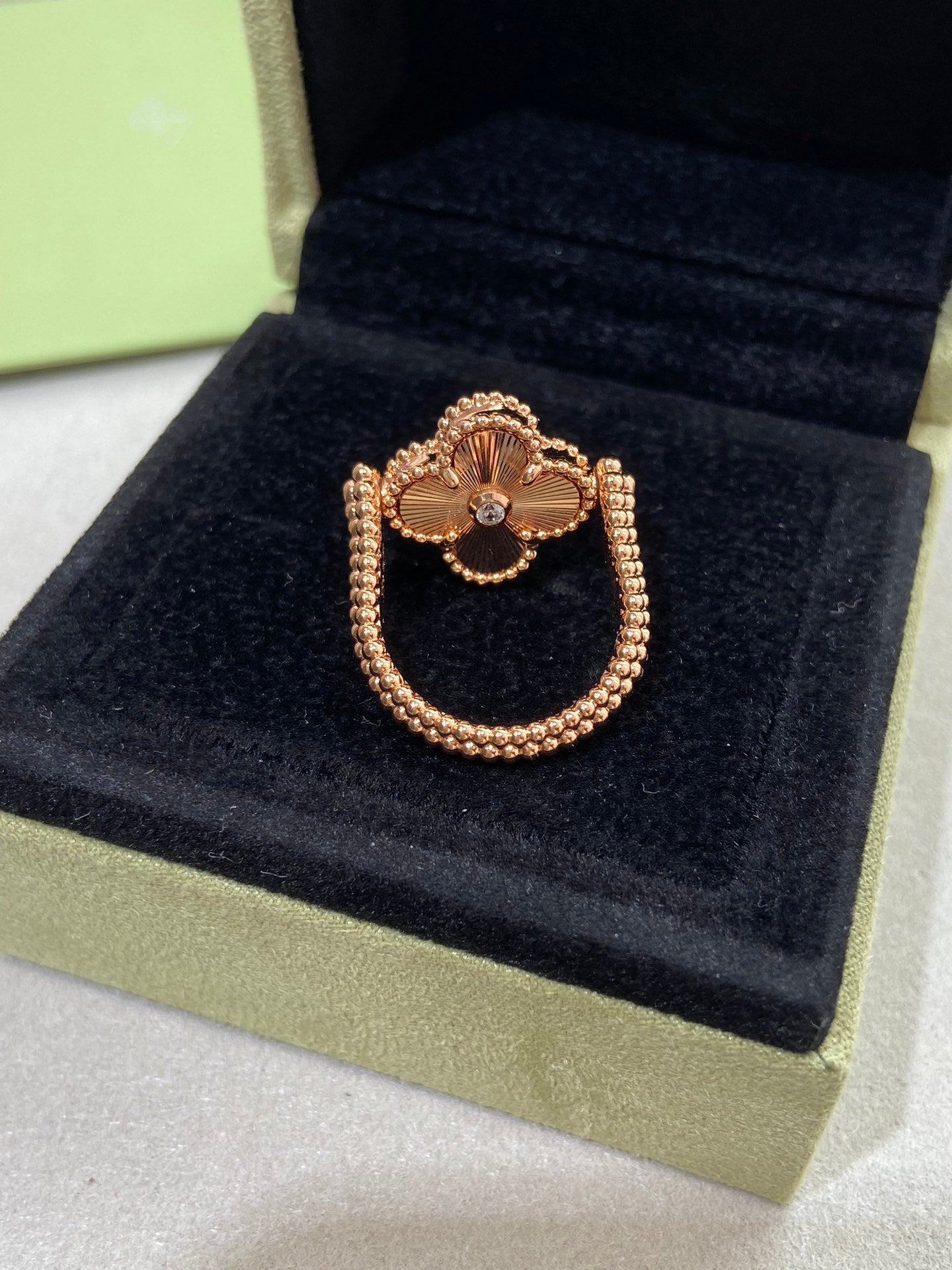 [Psychic Jewelrys]CLOVER RIVERSIBLE ROSE GOLD RING
