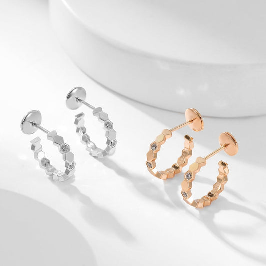 [Psychic Jewelrys]BEE LOVE DIAMOND HOOP EARRINGS