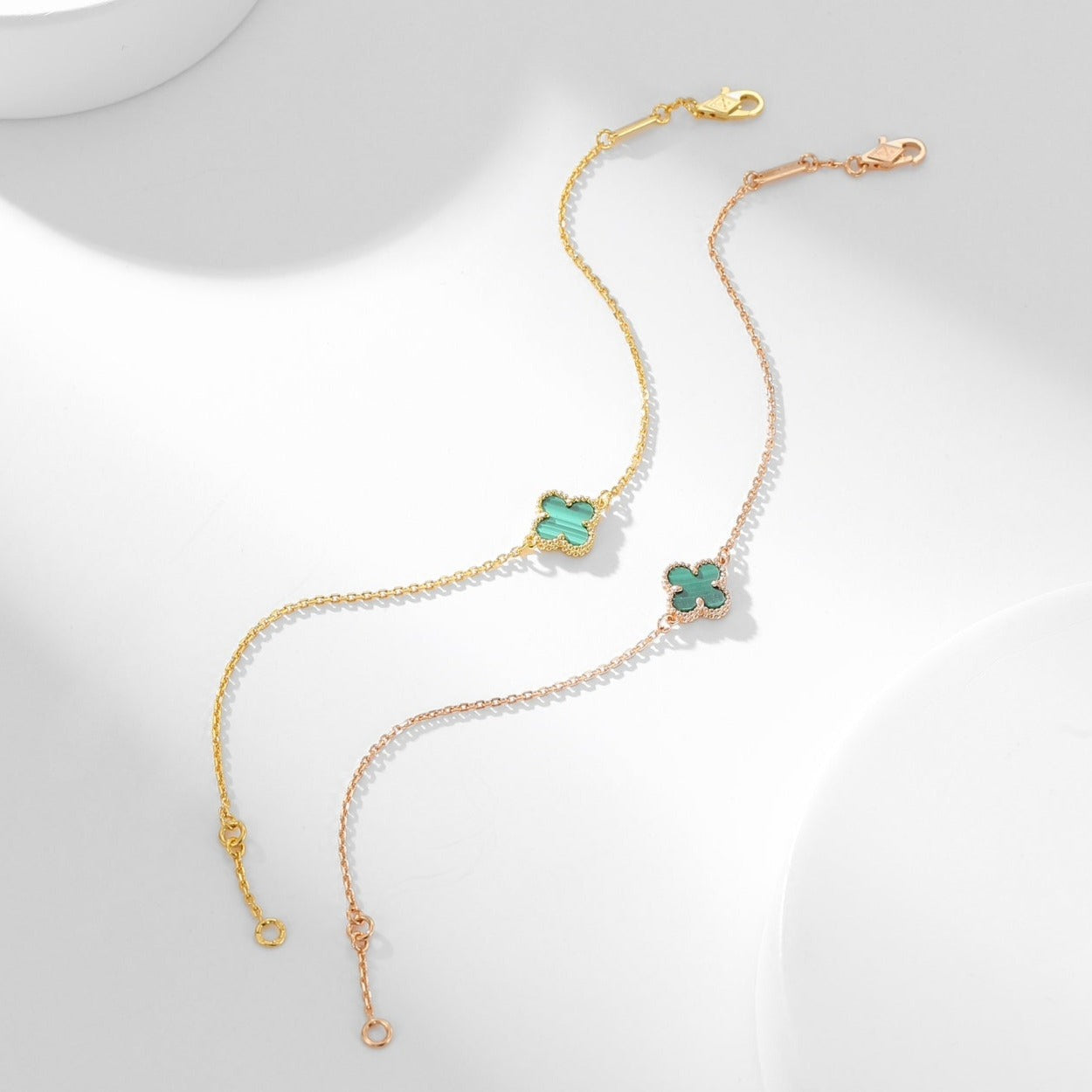 [Psychic Jewelrys]CLOVER BRACELET MALACHITE 1 MOTIF