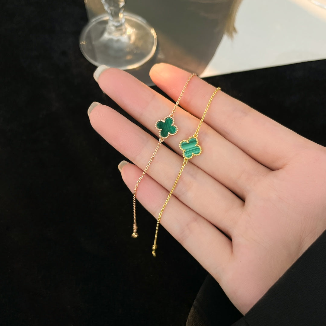 [Psychic Jewelrys]CLOVER BRACELET MALACHITE 1 MOTIF