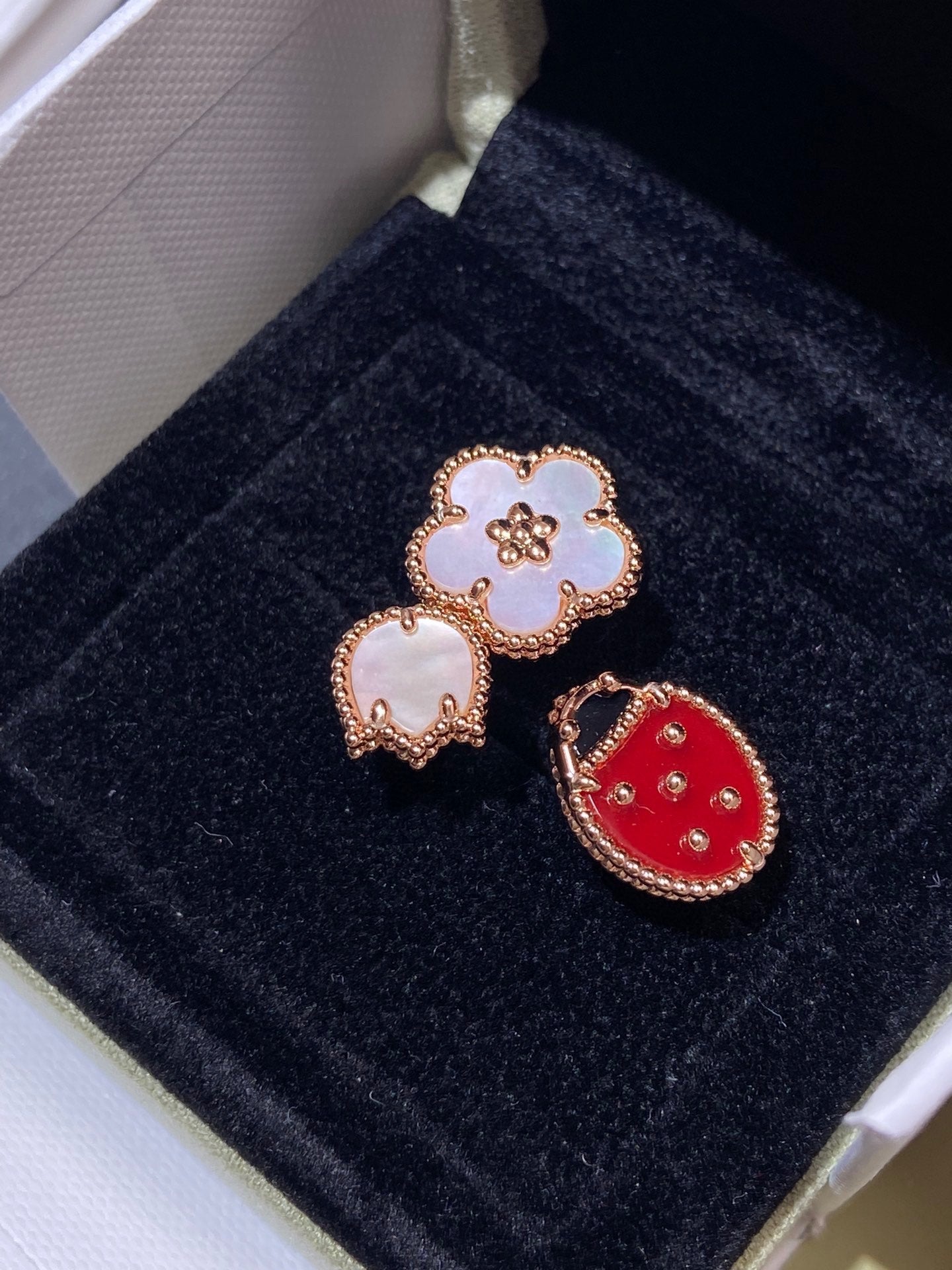 [Psychic Jewelrys]LUCKY 3 MOTIF ROSE GOLD RING
