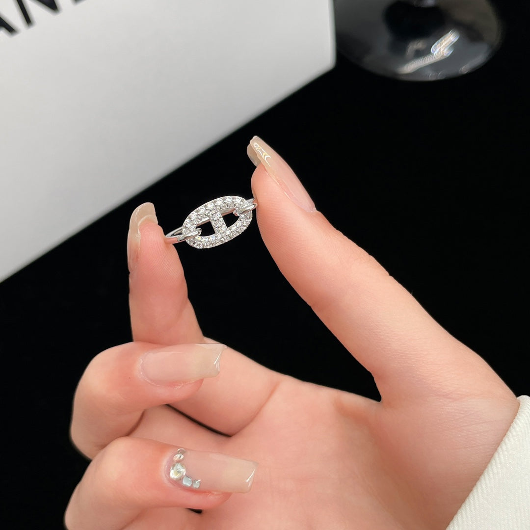 [Psychic Jewelrys]RONDE SMALL SILVER DIAMOND RING