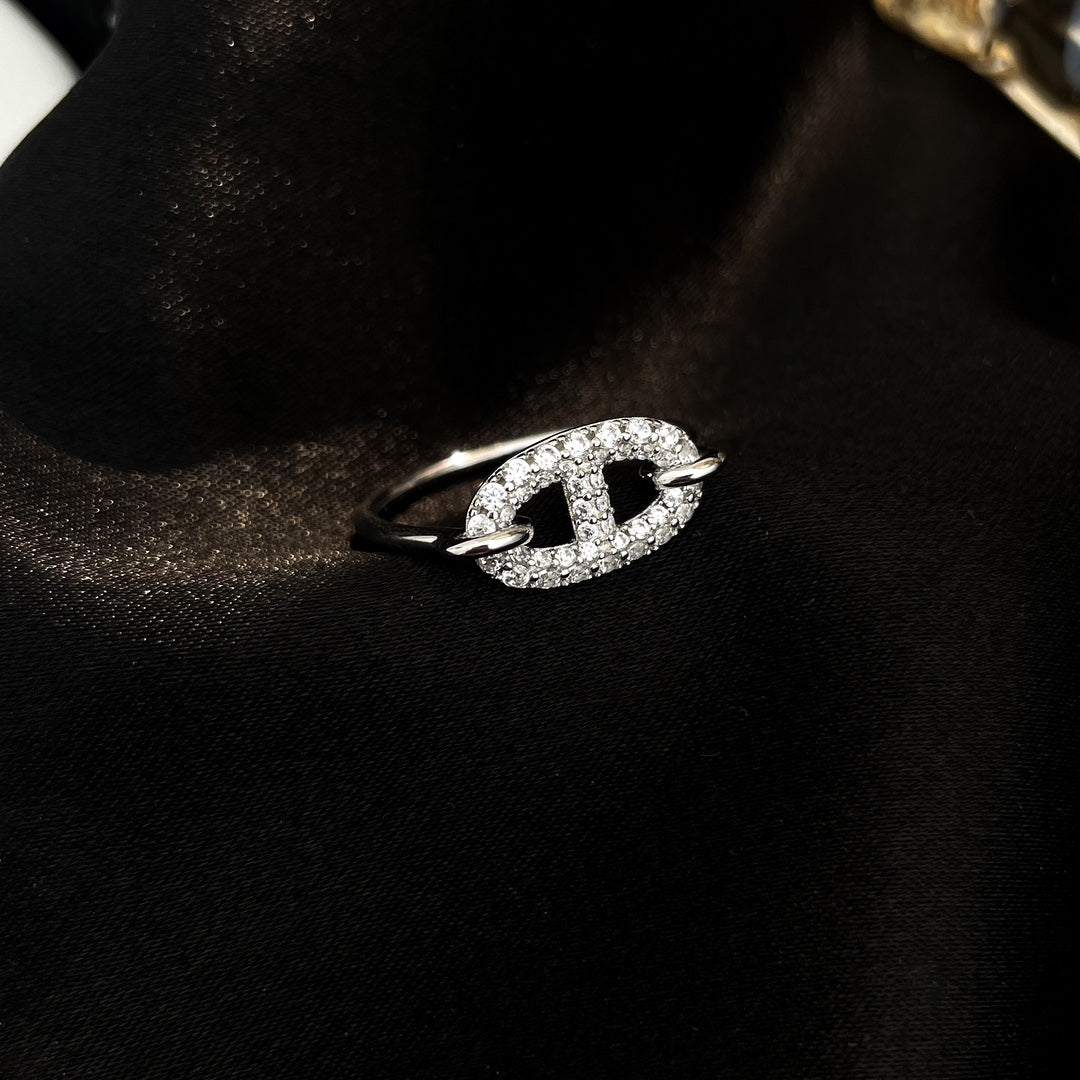 [Psychic Jewelrys]RONDE SMALL SILVER DIAMOND RING