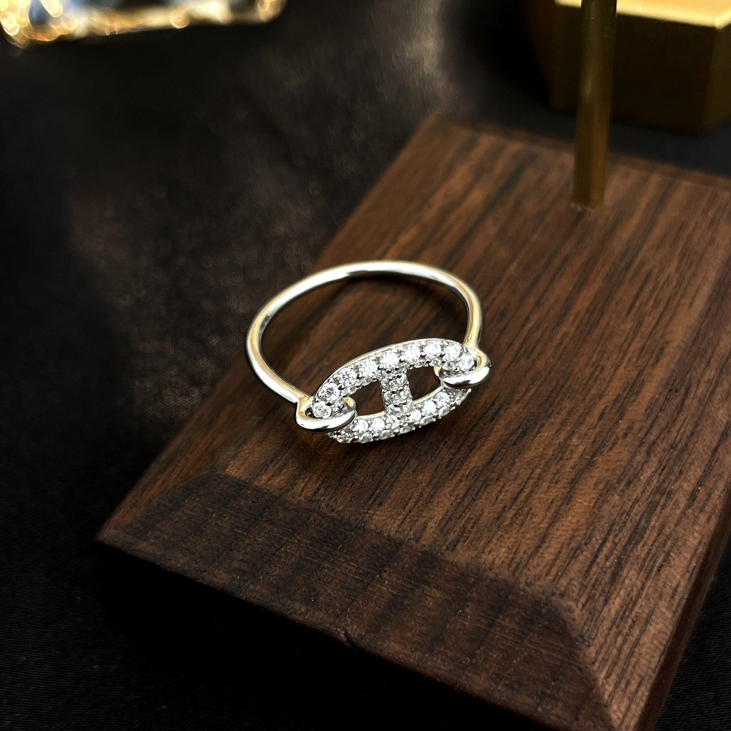 [Psychic Jewelrys]RONDE SMALL SILVER DIAMOND RING