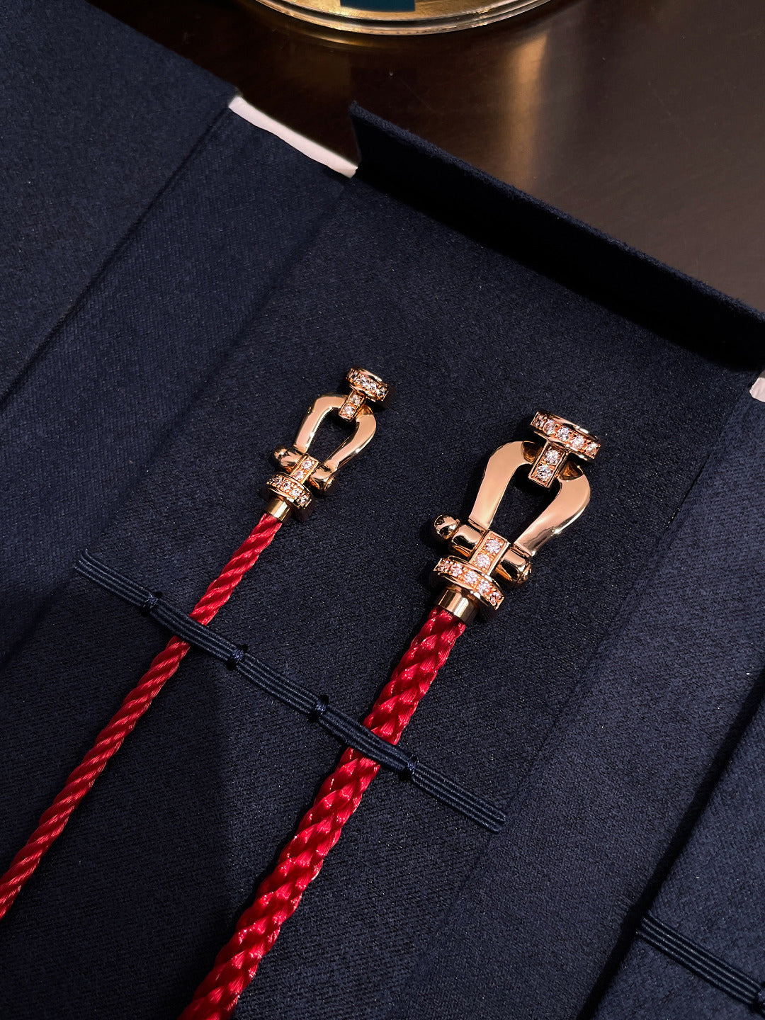 [Psychic Jewelrys]FORCE 10 HALF DIAMOND PINK GOLD RED CORDERI LARGE AND MEDIUM MODEL