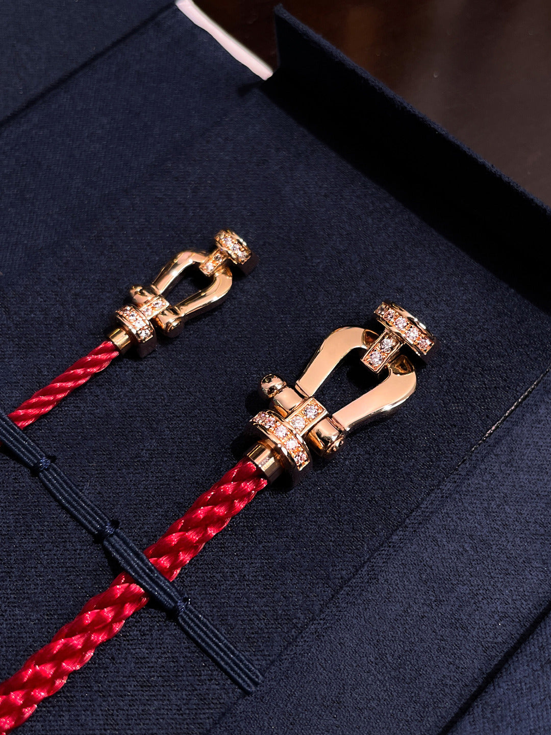 [Psychic Jewelrys]FORCE 10 HALF DIAMOND PINK GOLD RED CORDERI LARGE AND MEDIUM MODEL