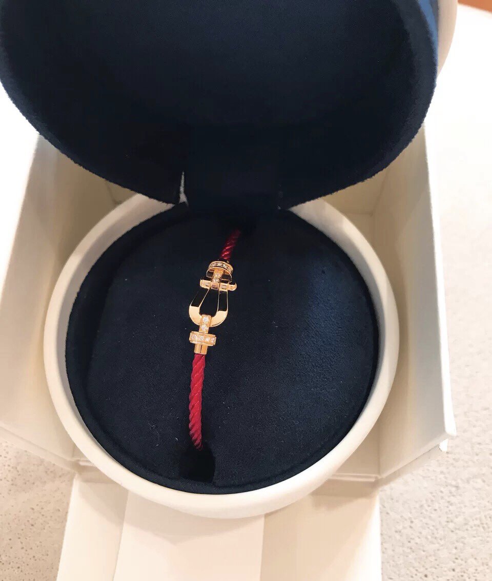 [Psychic Jewelrys]FORCE 10 HALF DIAMOND PINK GOLD RED CORDERI LARGE AND MEDIUM MODEL