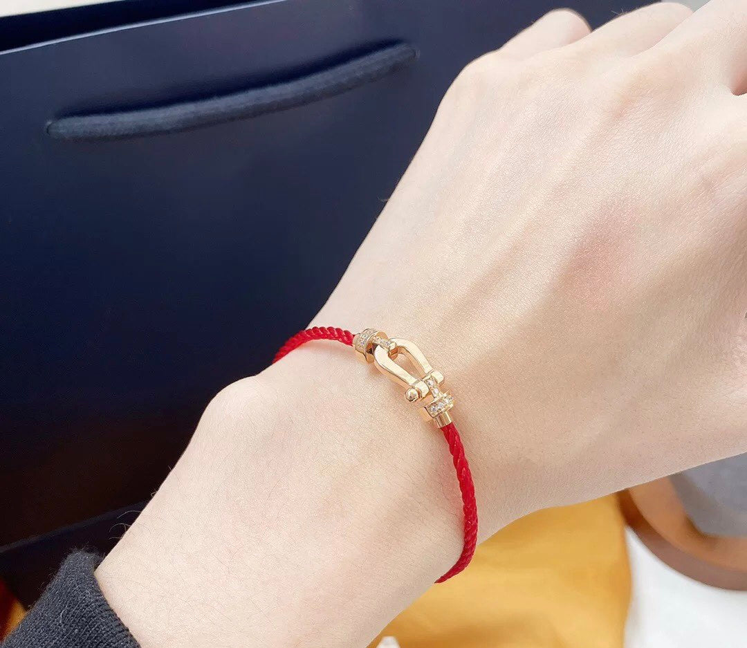 [Psychic Jewelrys]FORCE 10 HALF DIAMOND PINK GOLD RED CORDERI LARGE AND MEDIUM MODEL
