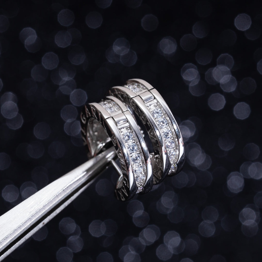 [Psychic Jewelrys]ZERO 1 MINI SILVER DIAMOND EARRINGS