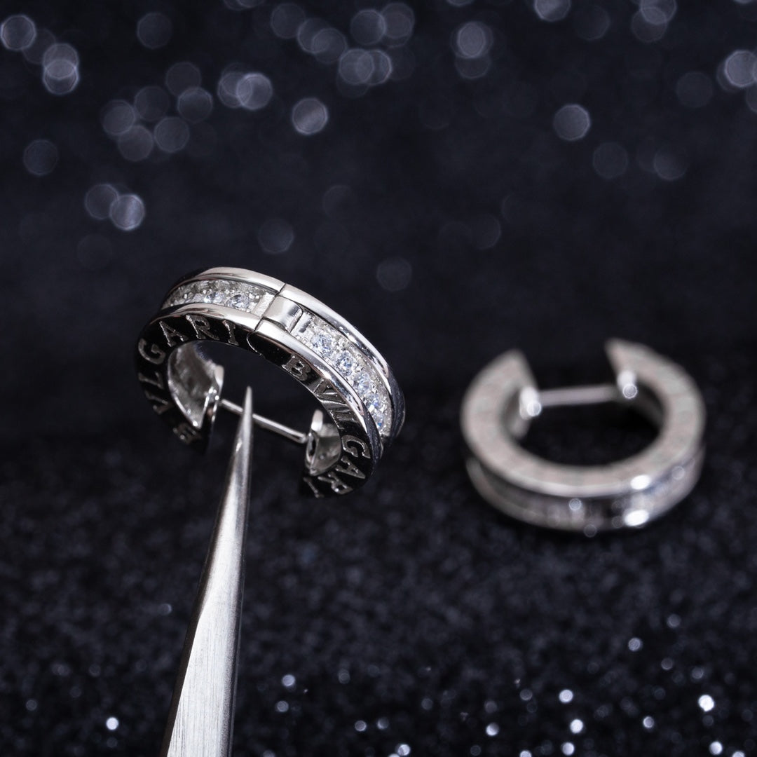 [Psychic Jewelrys]ZERO 1 MINI SILVER DIAMOND EARRINGS