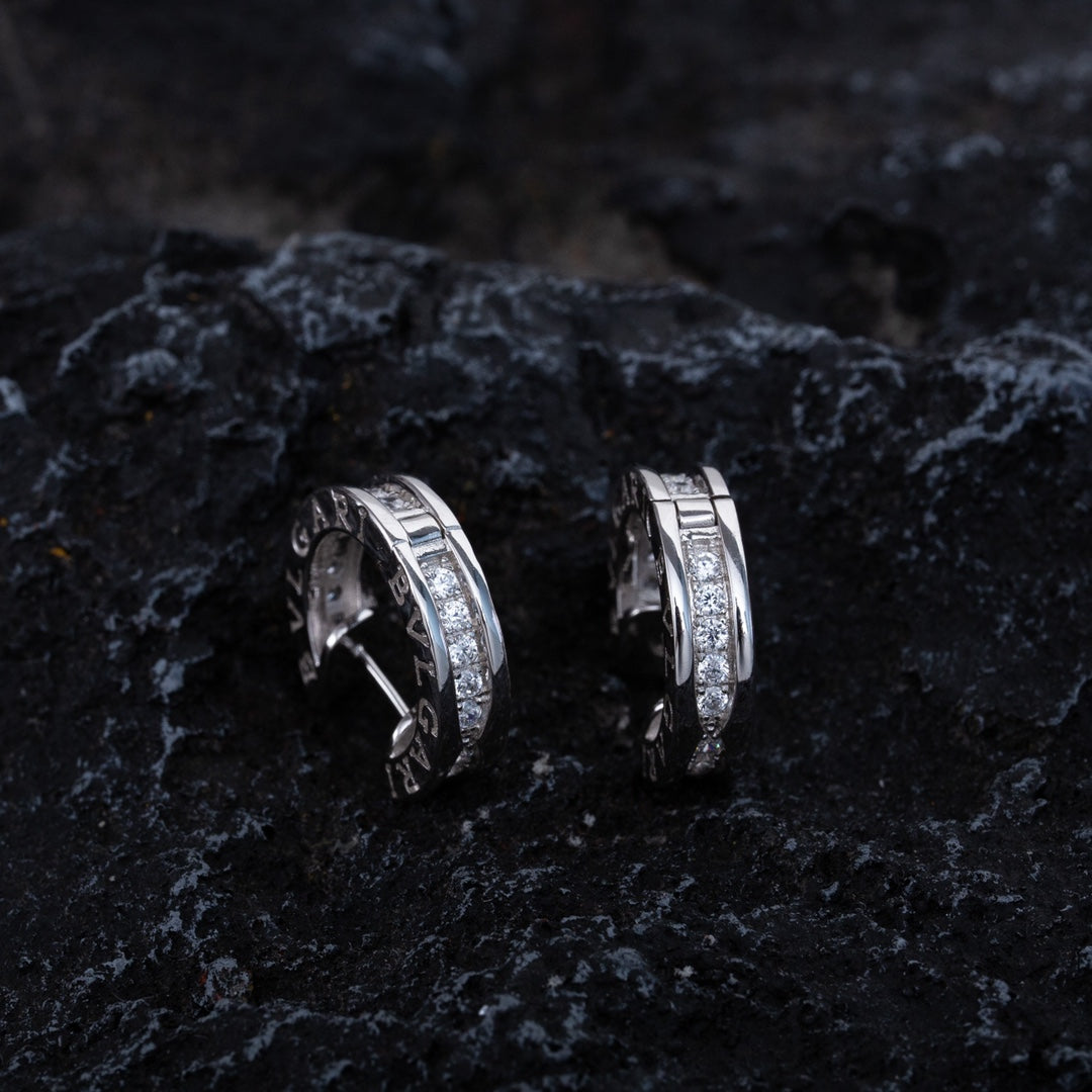 [Psychic Jewelrys]ZERO 1 MINI SILVER DIAMOND EARRINGS