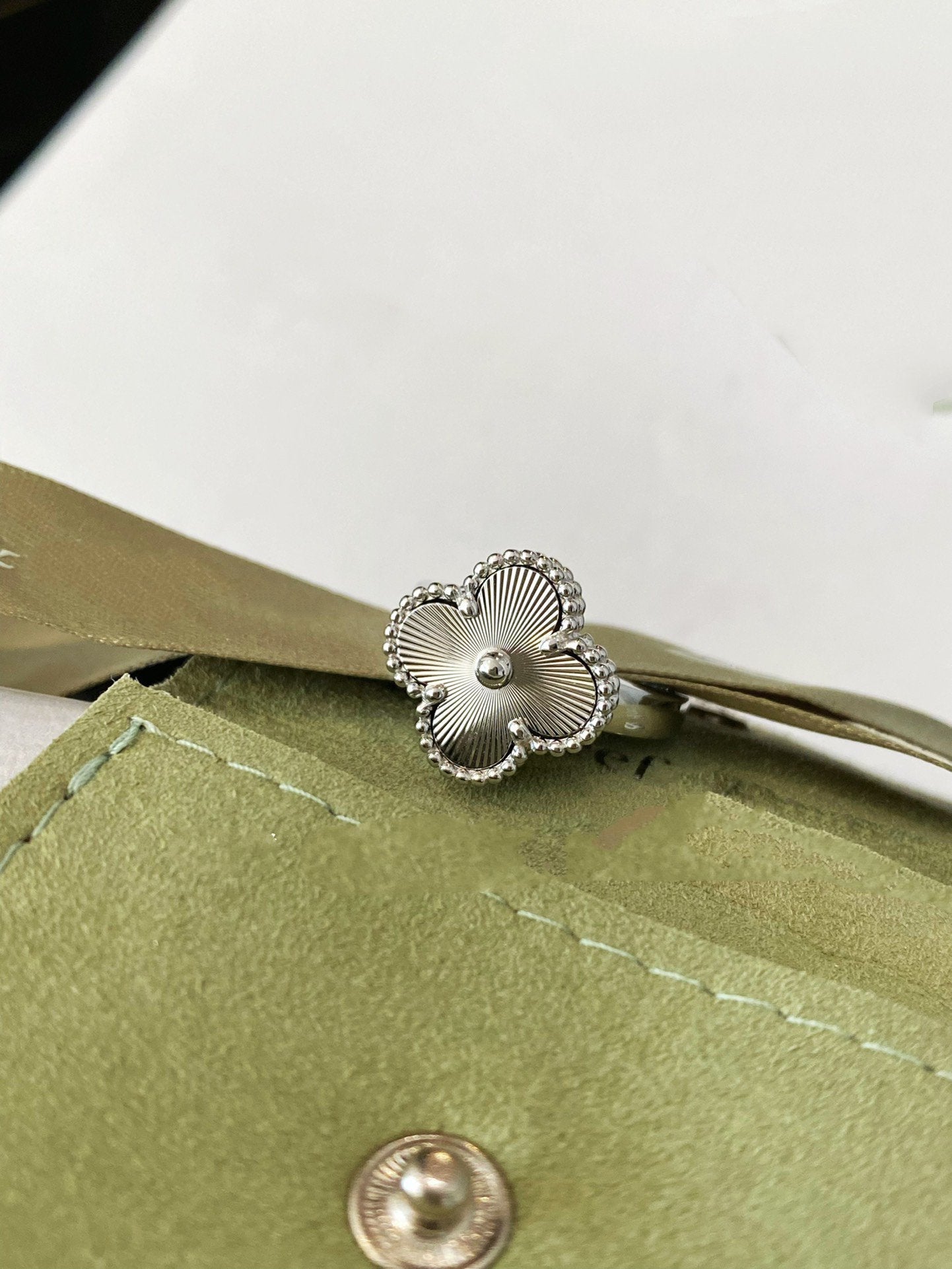 [Psychic Jewelrys]CLOVER SILVER RING
