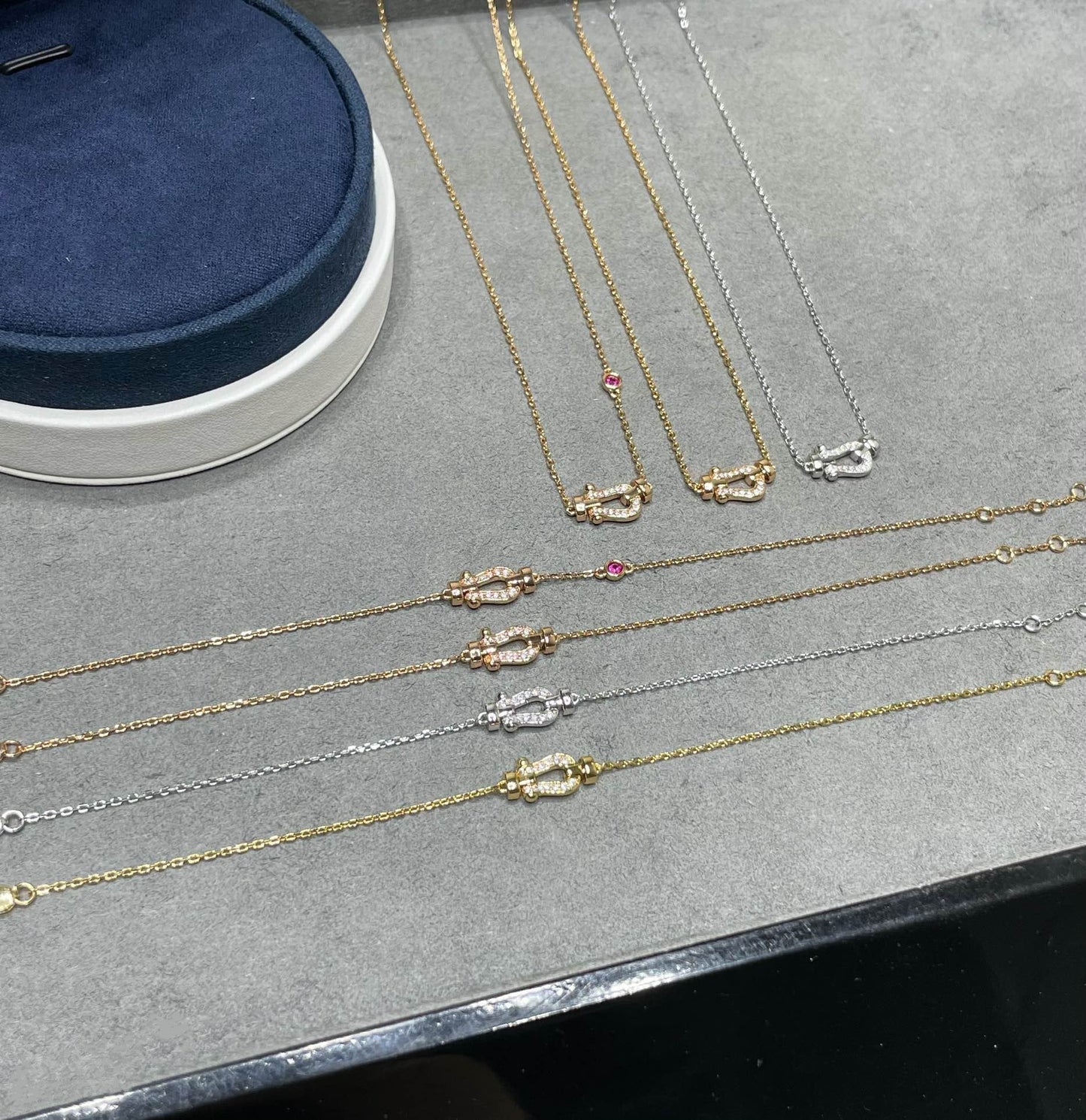 [Psychic Jewelrys]FORCE 10 DIAMOND PINK GOLD NECKLACE