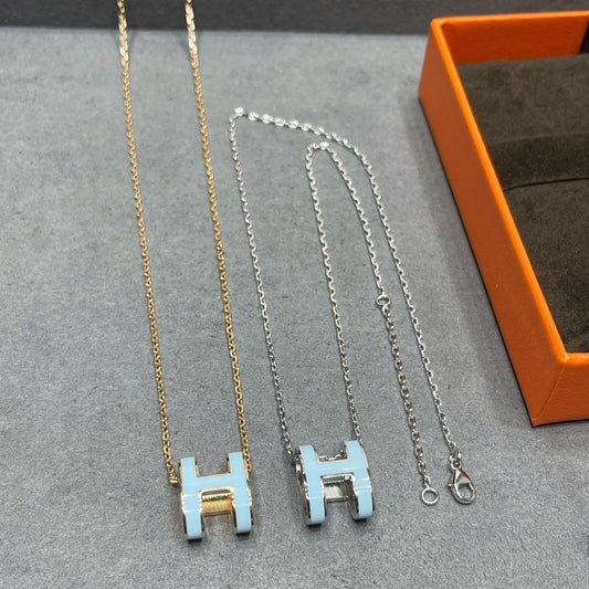 [Psychic Jewelrys]POP H SKY BLUE NECKLACE