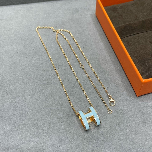 [Psychic Jewelrys]POP H SKY BLUE NECKLACE