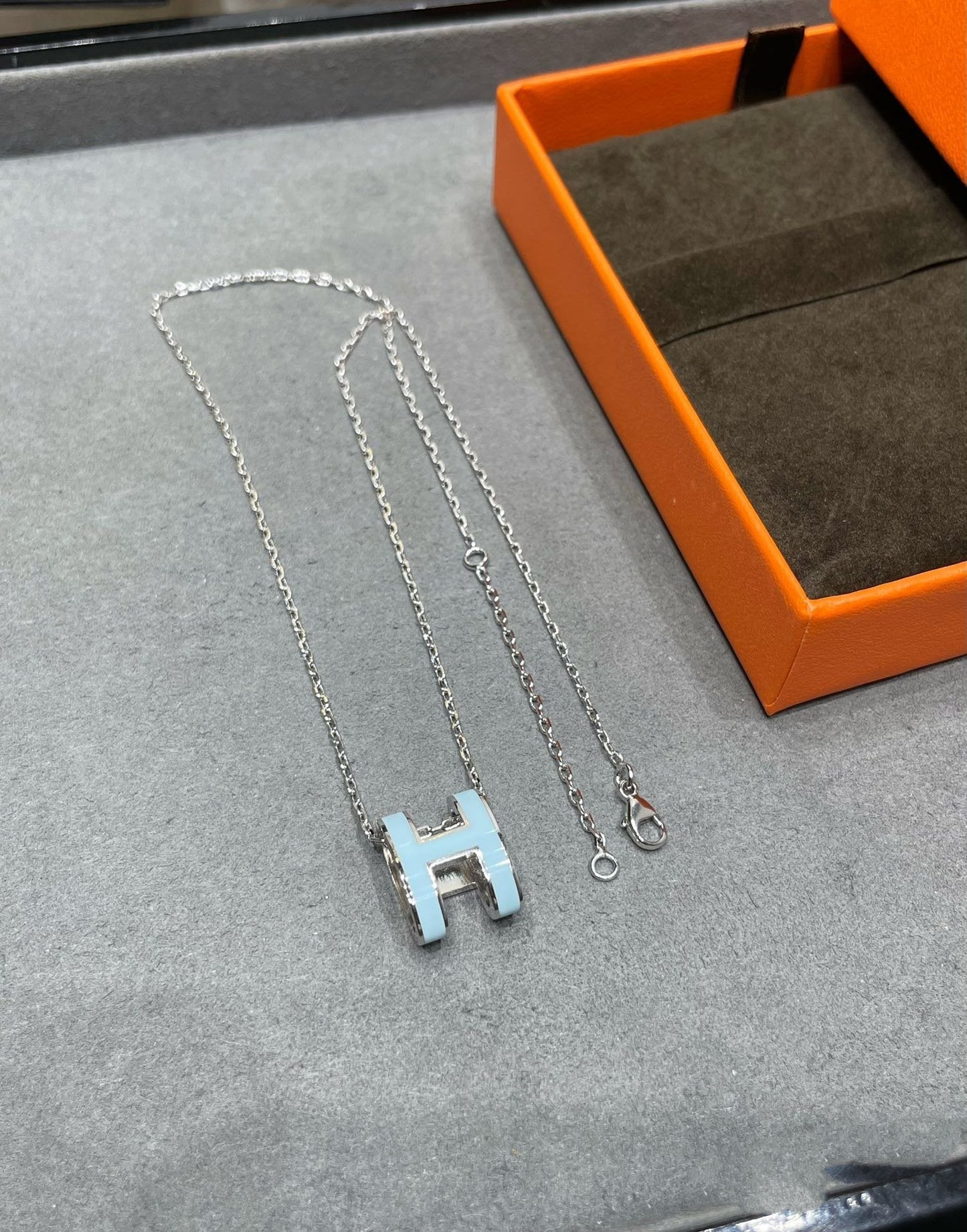[Psychic Jewelrys]POP H SKY BLUE NECKLACE