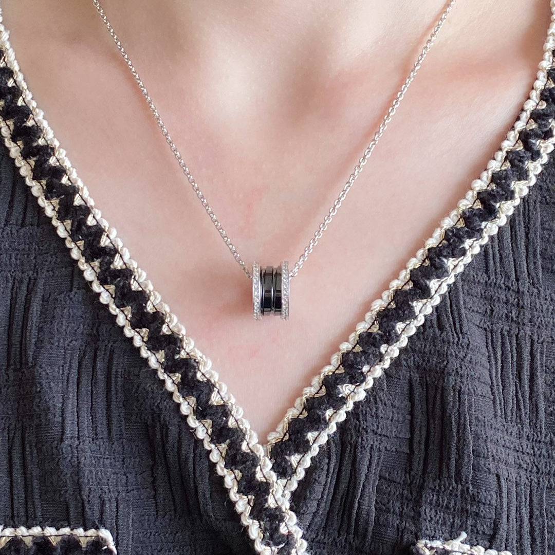 [Psychic Jewelrys]ZERO 1 DIAMOND CERAMIC NECKLACE