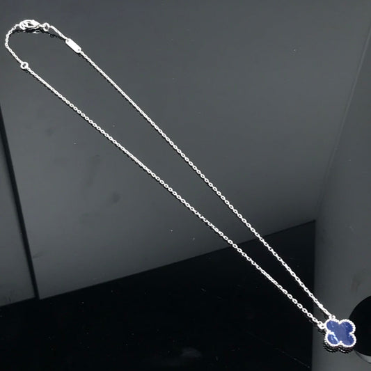 [Psychic Jewelrys]CLOVER PIETERSITE SILVER LONG NECKLACE