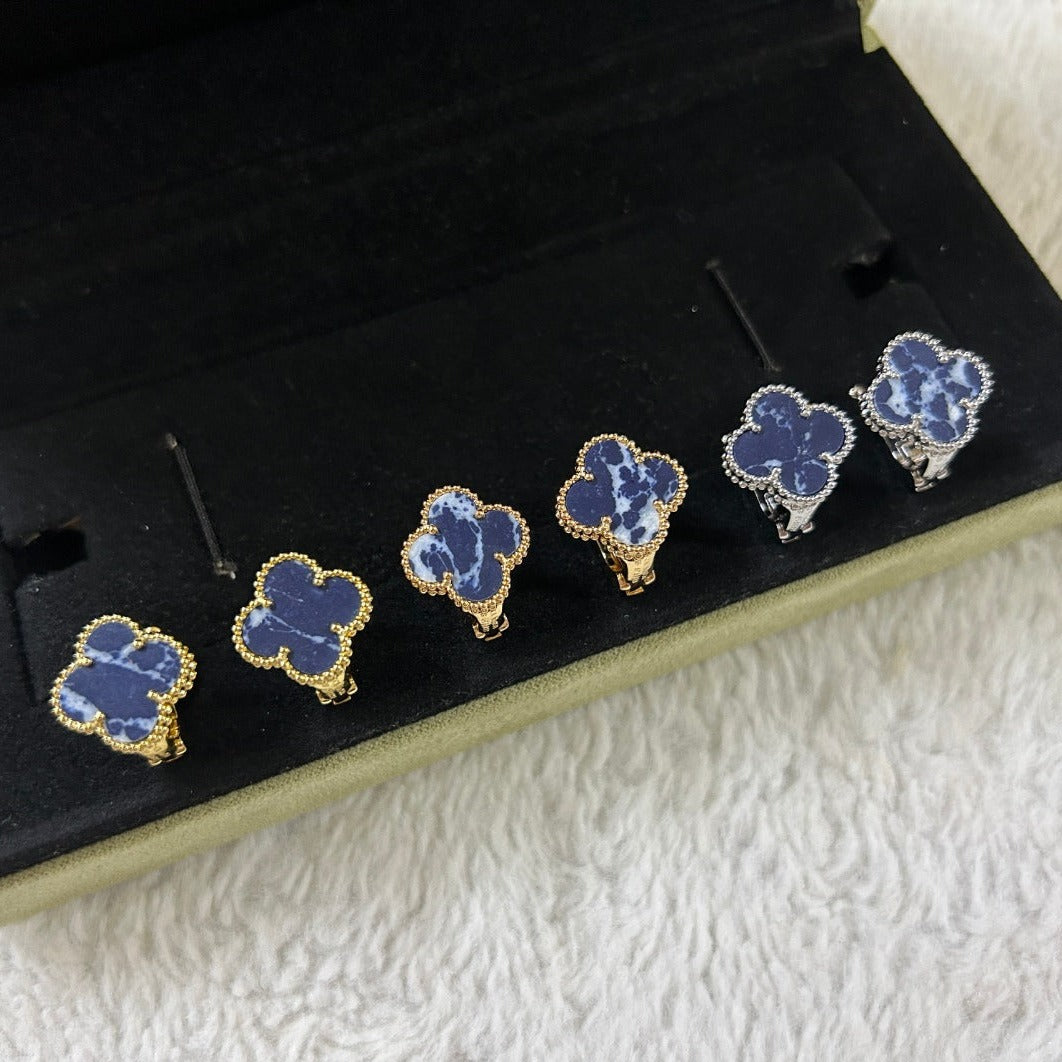 [Psychic Jewelrys]CLOVER PIETERSITE MEDIUM STUD EARRINGS