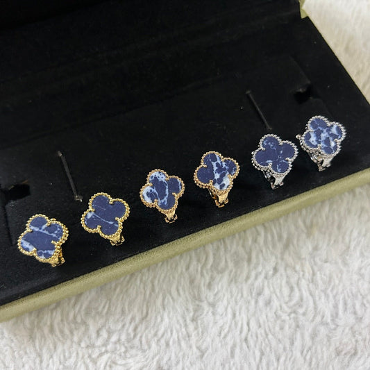 [Psychic Jewelrys]CLOVER PIETERSITE MEDIUM STUD EARRINGS