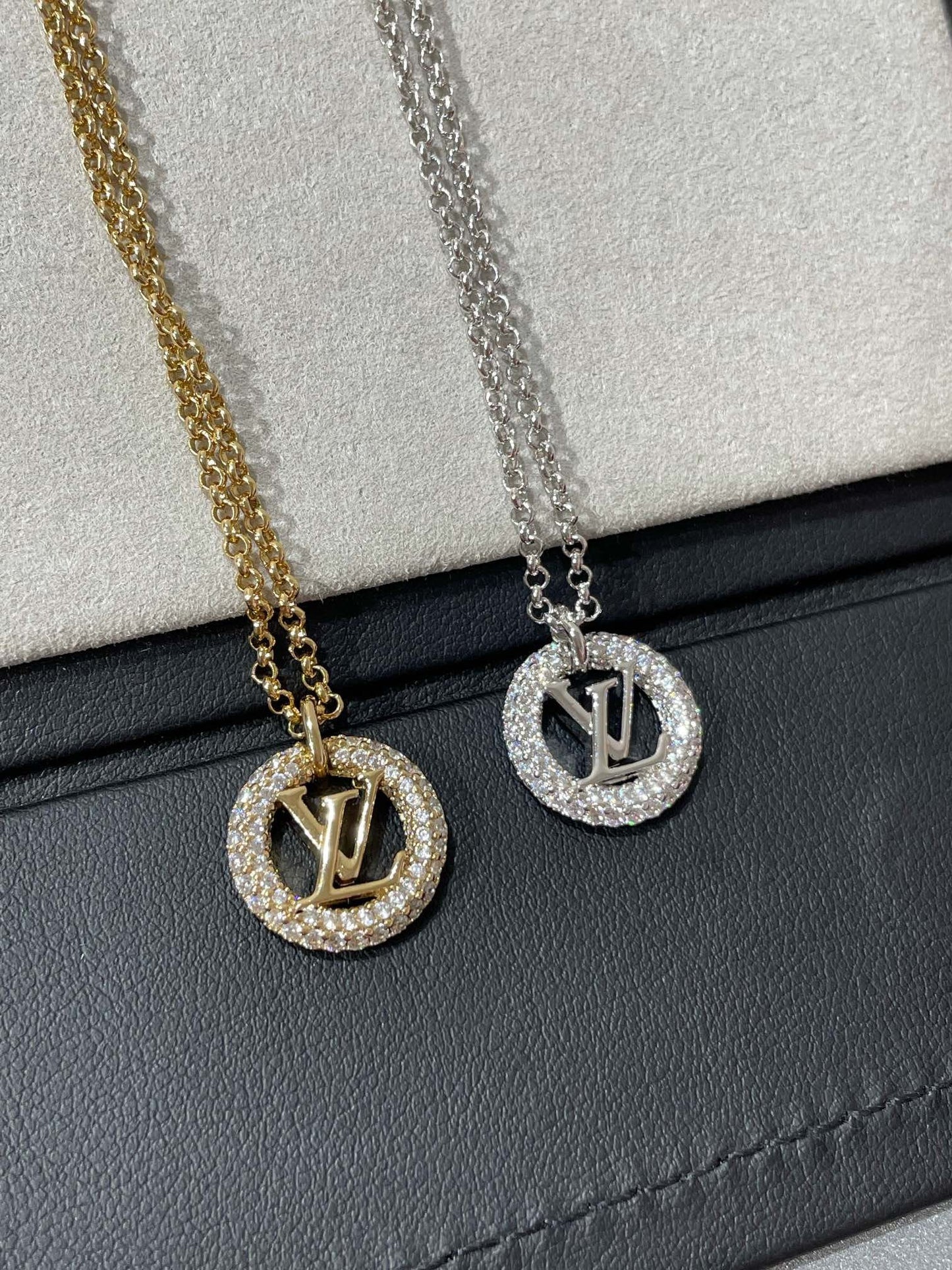 [Psychic Jewelrys]BY NIGHT DIAMOND PAVED NECKLACE