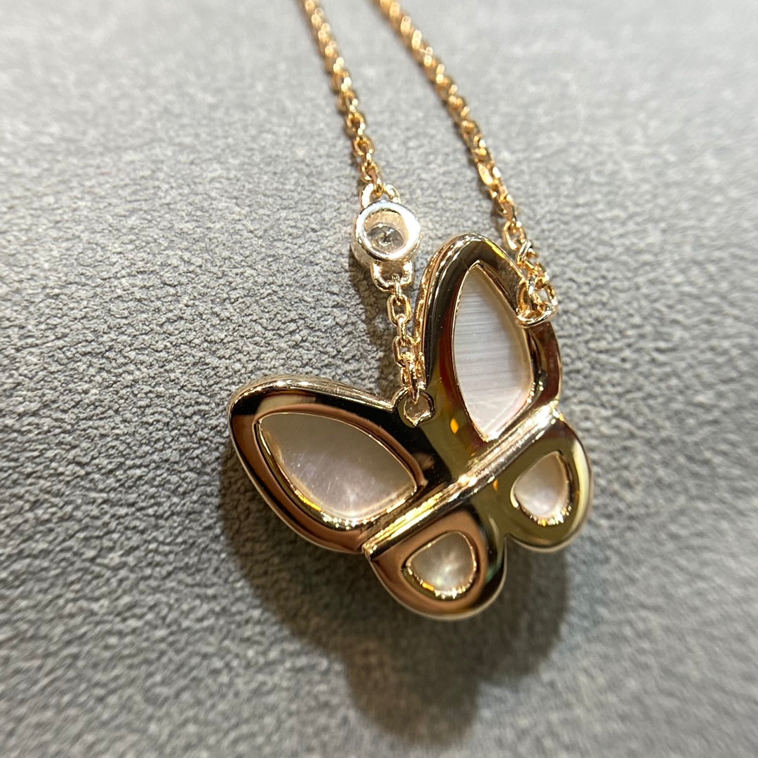 [Psychic Jewelrys]BUTTERFLY MOP DIAMOND NECKLACE