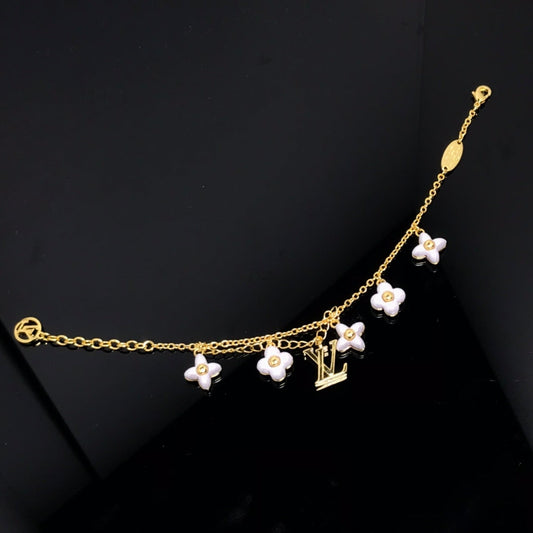 [Psychic Jewelrys]LOGO 6 MOTIF STAR AND SUN GOLD BRACELET